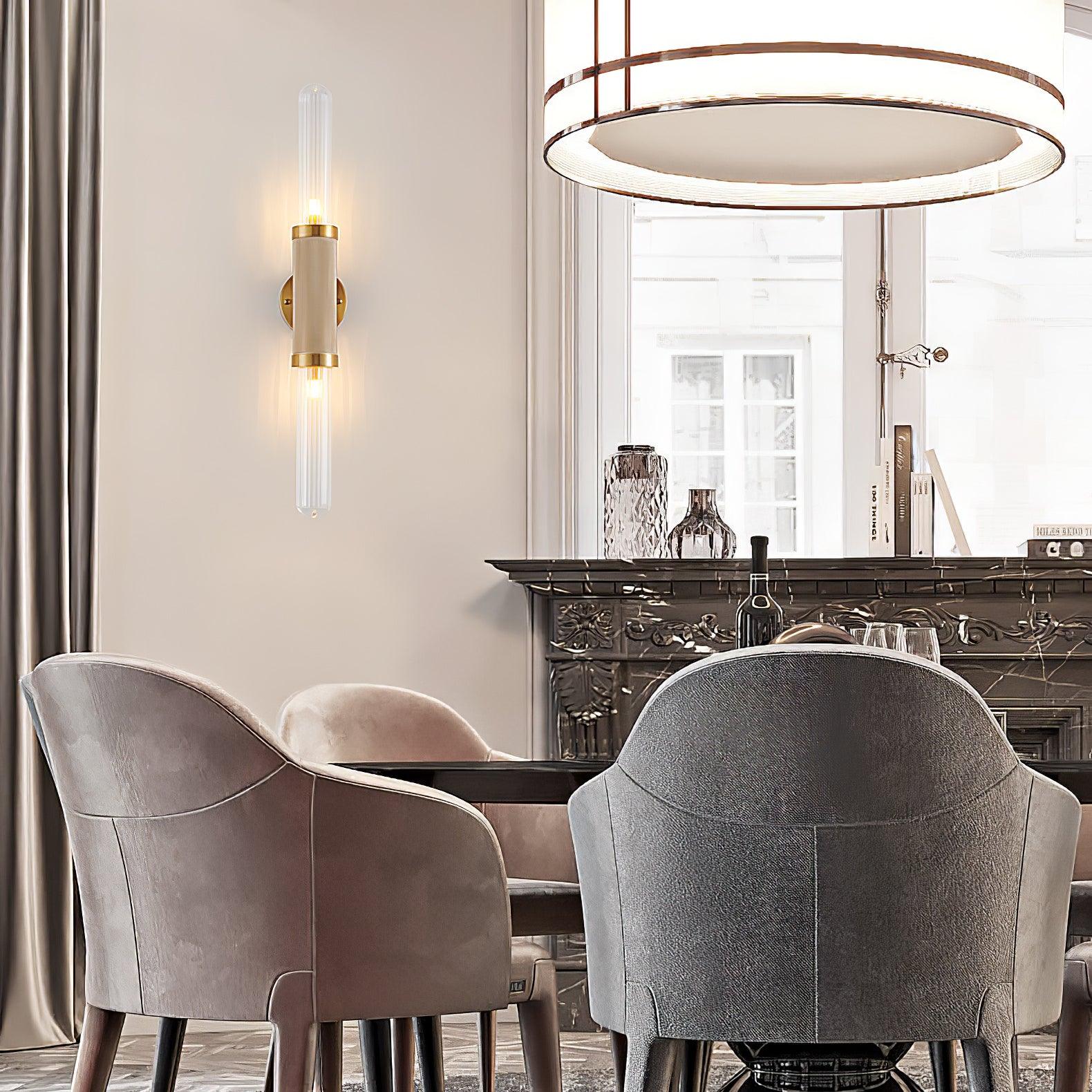 Alorira Nordic Art Column Glass Wall Sconce - Letslighting