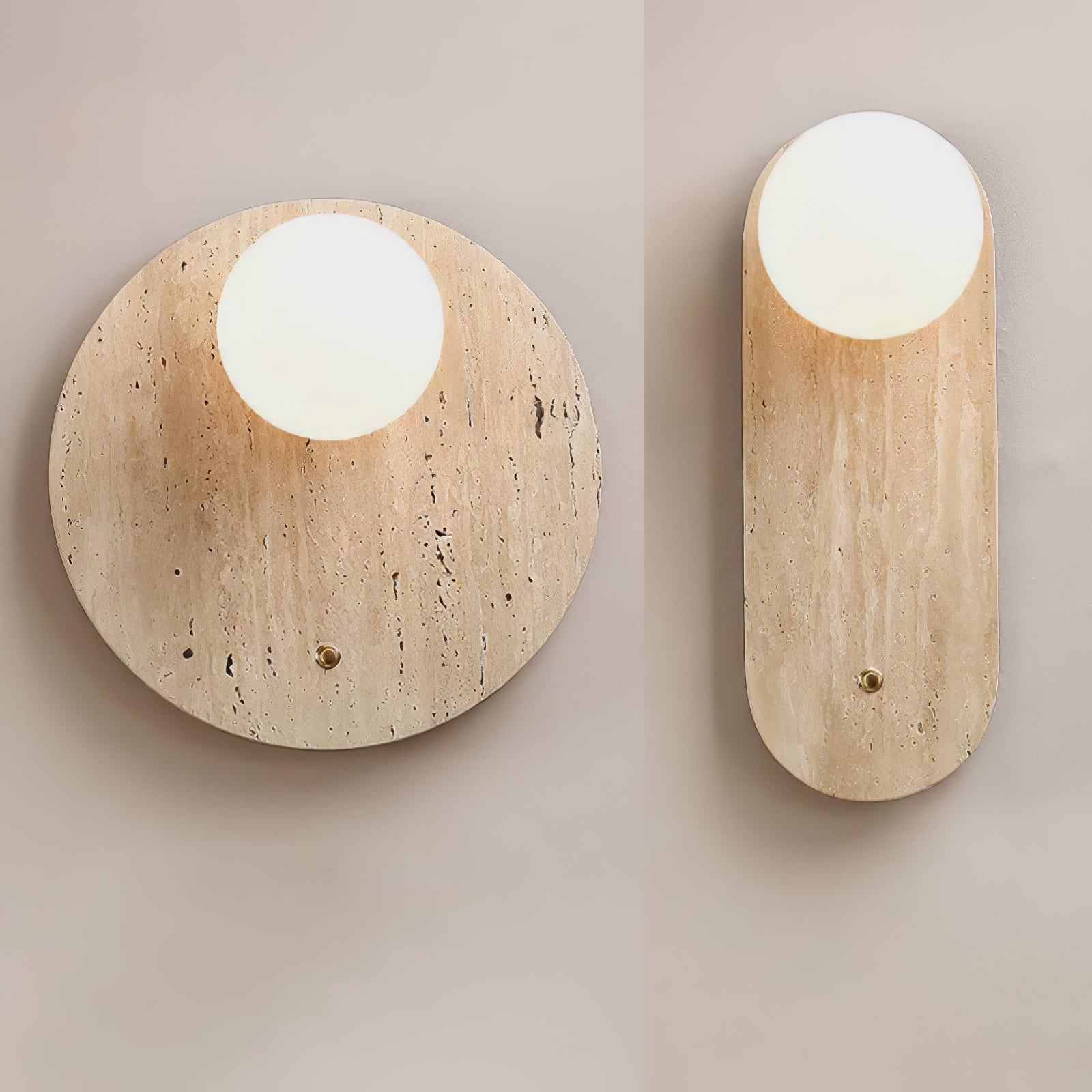 Syloryra Minimalist Travertine Wall Light - Letslighting