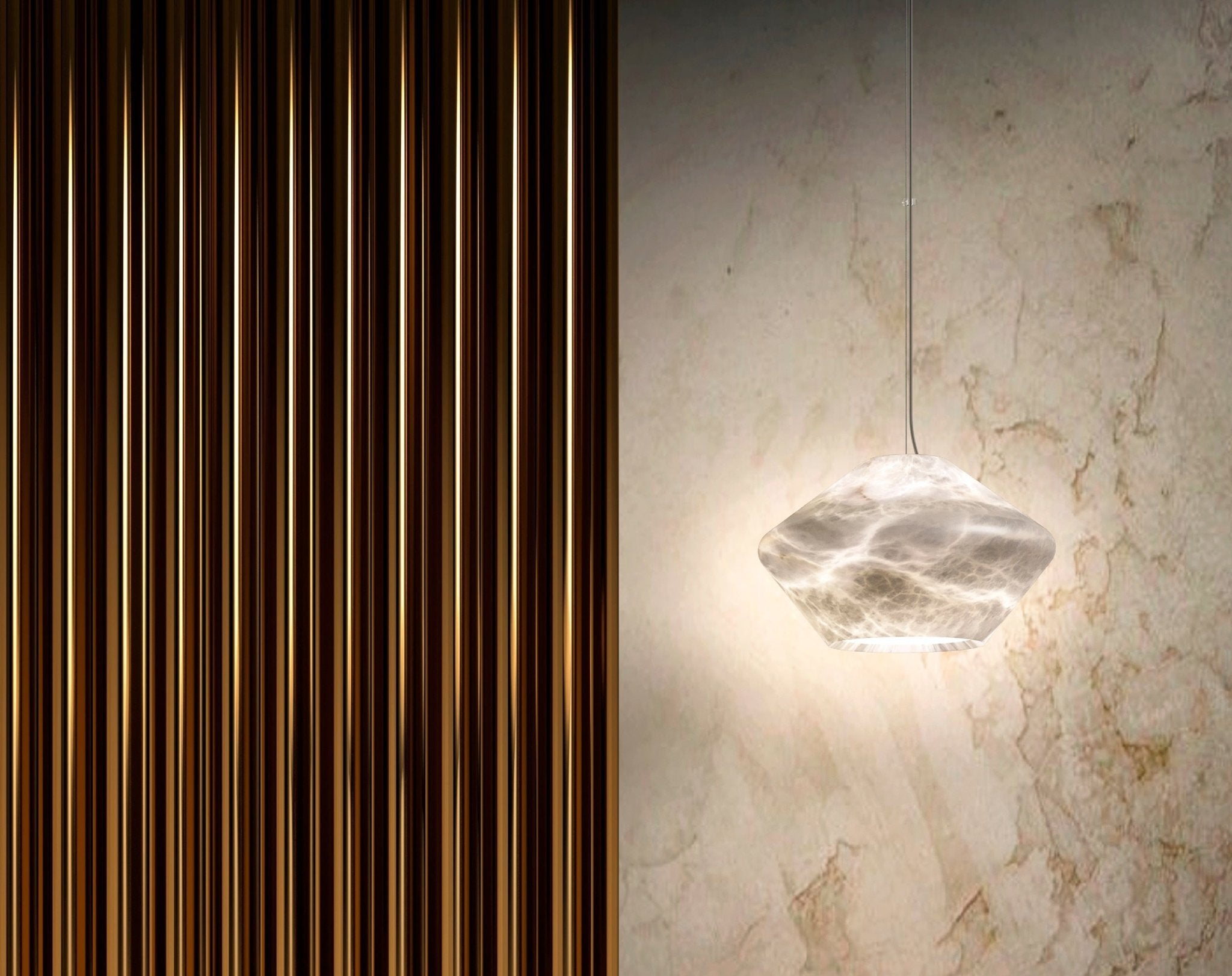 Alabaster Veil Pendant Light - Letslighting