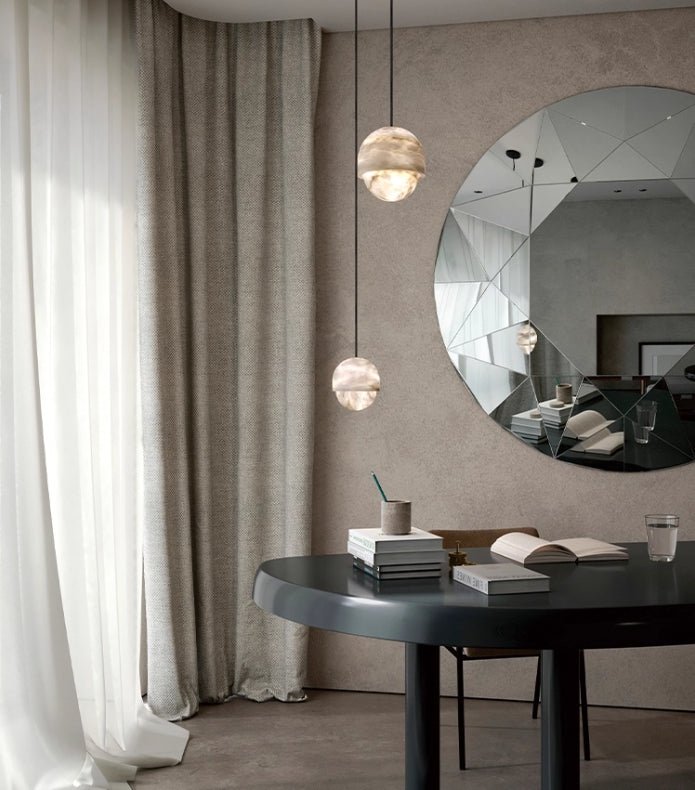 Lunar Modern Alabaster Pendant Light