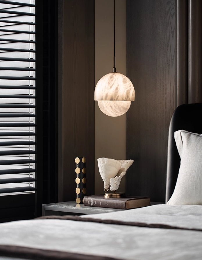 Lunar Modern Alabaster Pendant Light