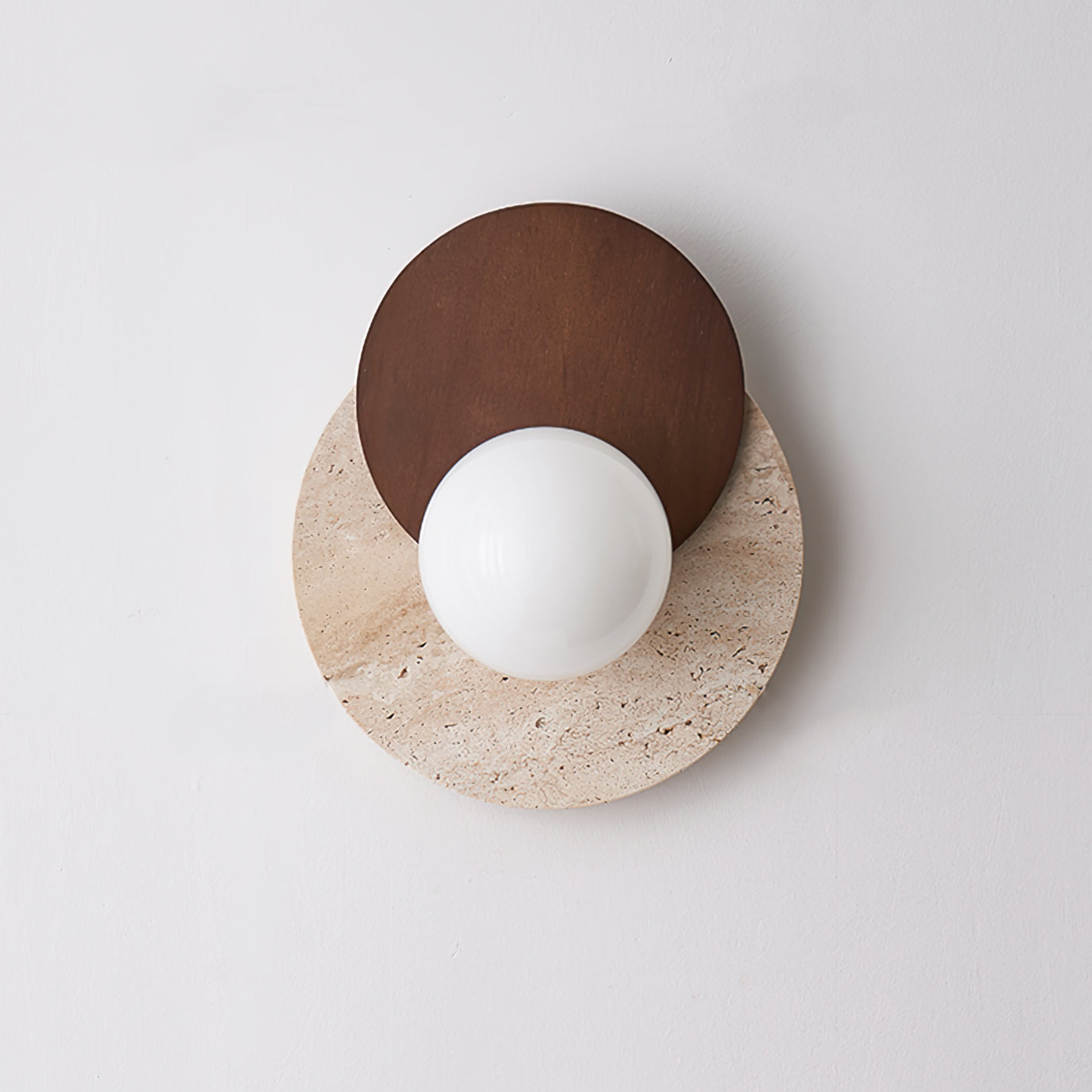 Eclipse Wall Lamp Overlapping Travertine - Letslighting