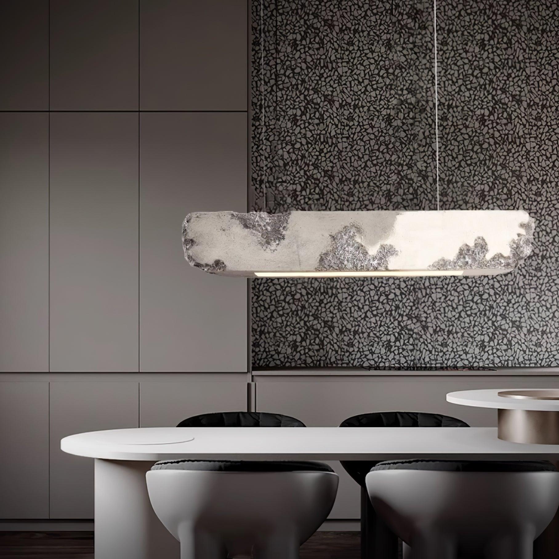 Lunar Gleam Pendant Lamp Textured Minimalist Celestial - Letslighting