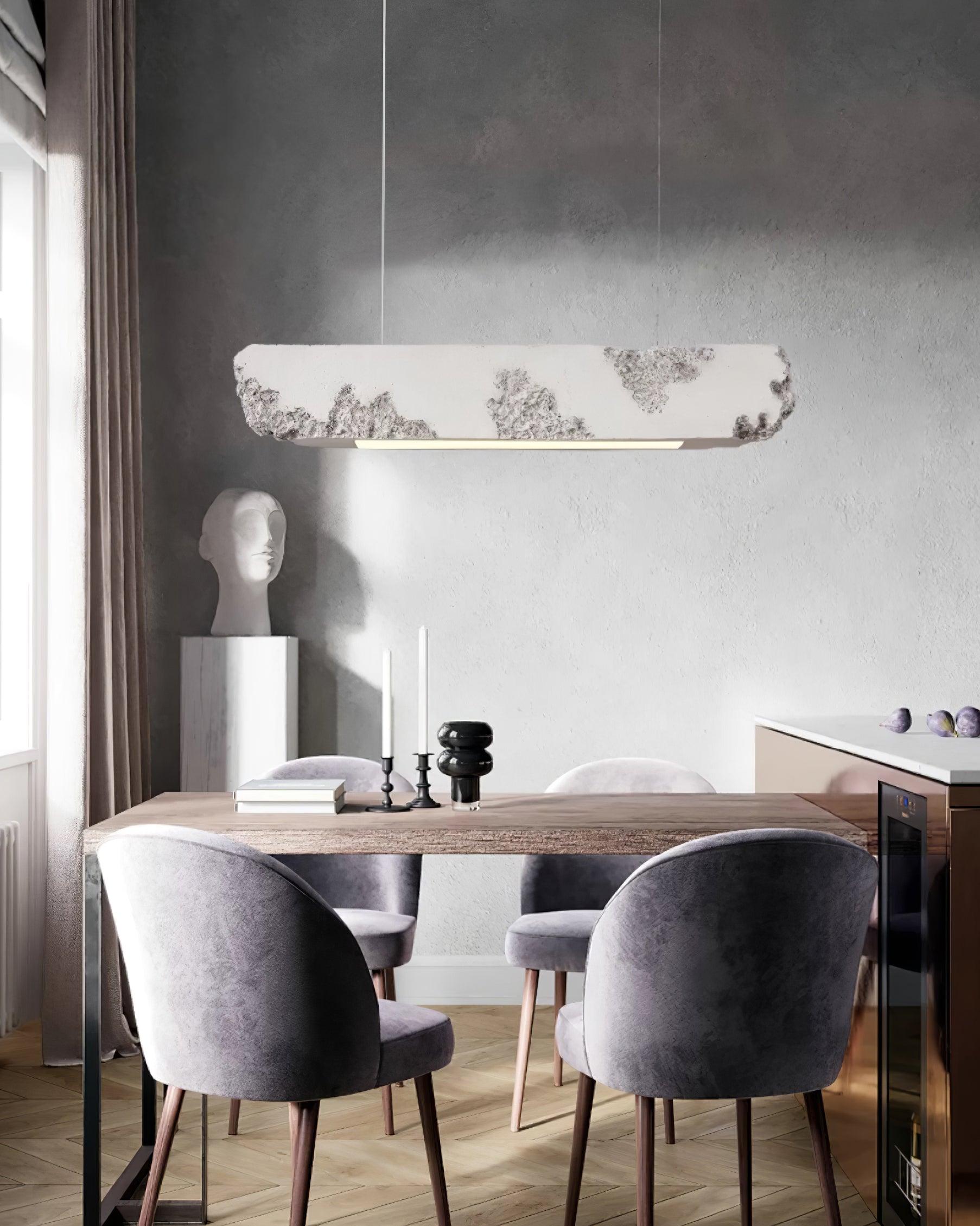 Lunar Gleam Pendant Lamp Textured Minimalist Celestial - Letslighting
