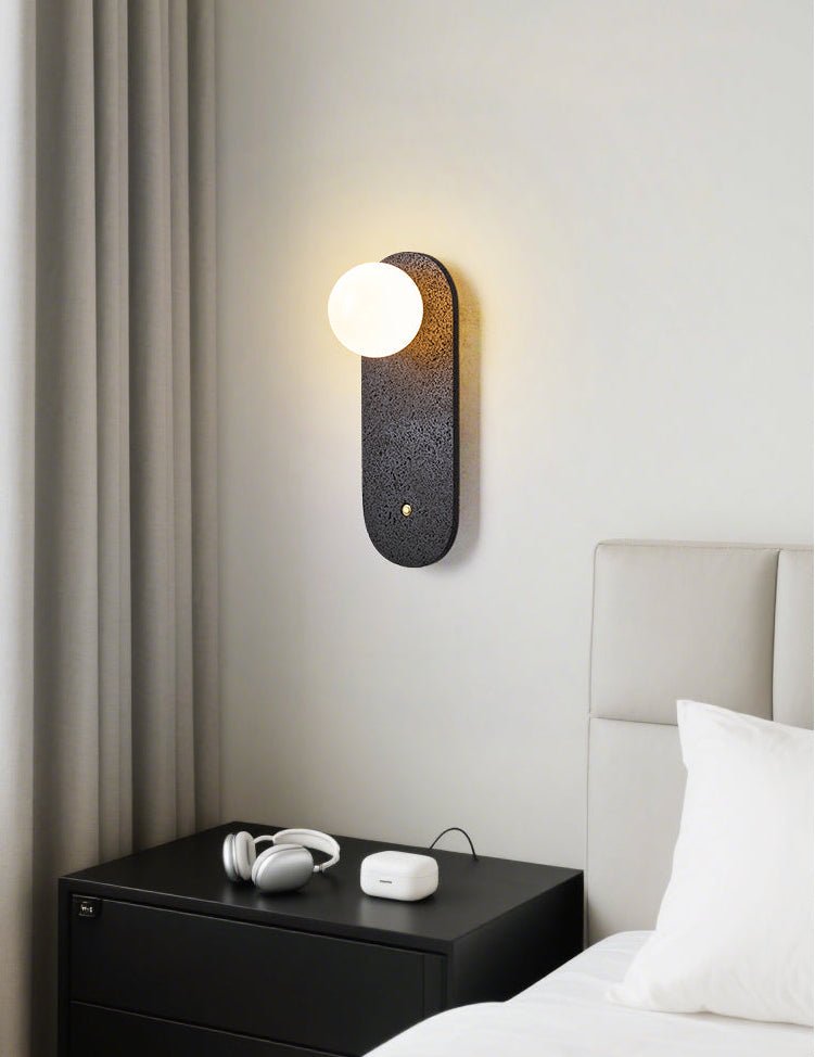 Hearth Minimalist Travertine wall light