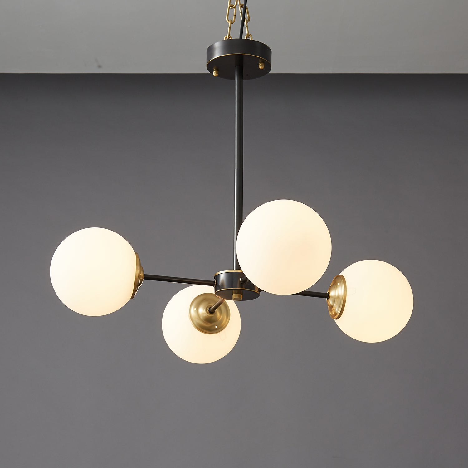 Catalos Modern Premium Orb Brass Glass Chandelier - Letslighting