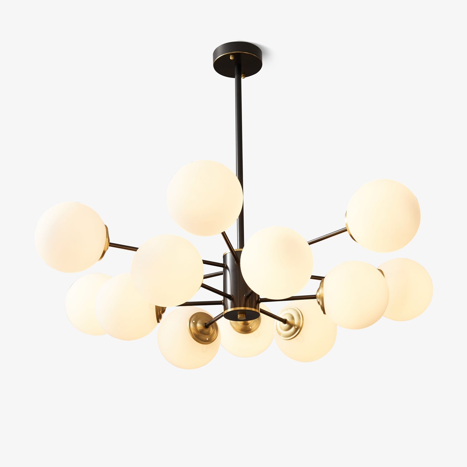 Catalos Modern Premium Orb Brass Glass Chandelier - Letslighting