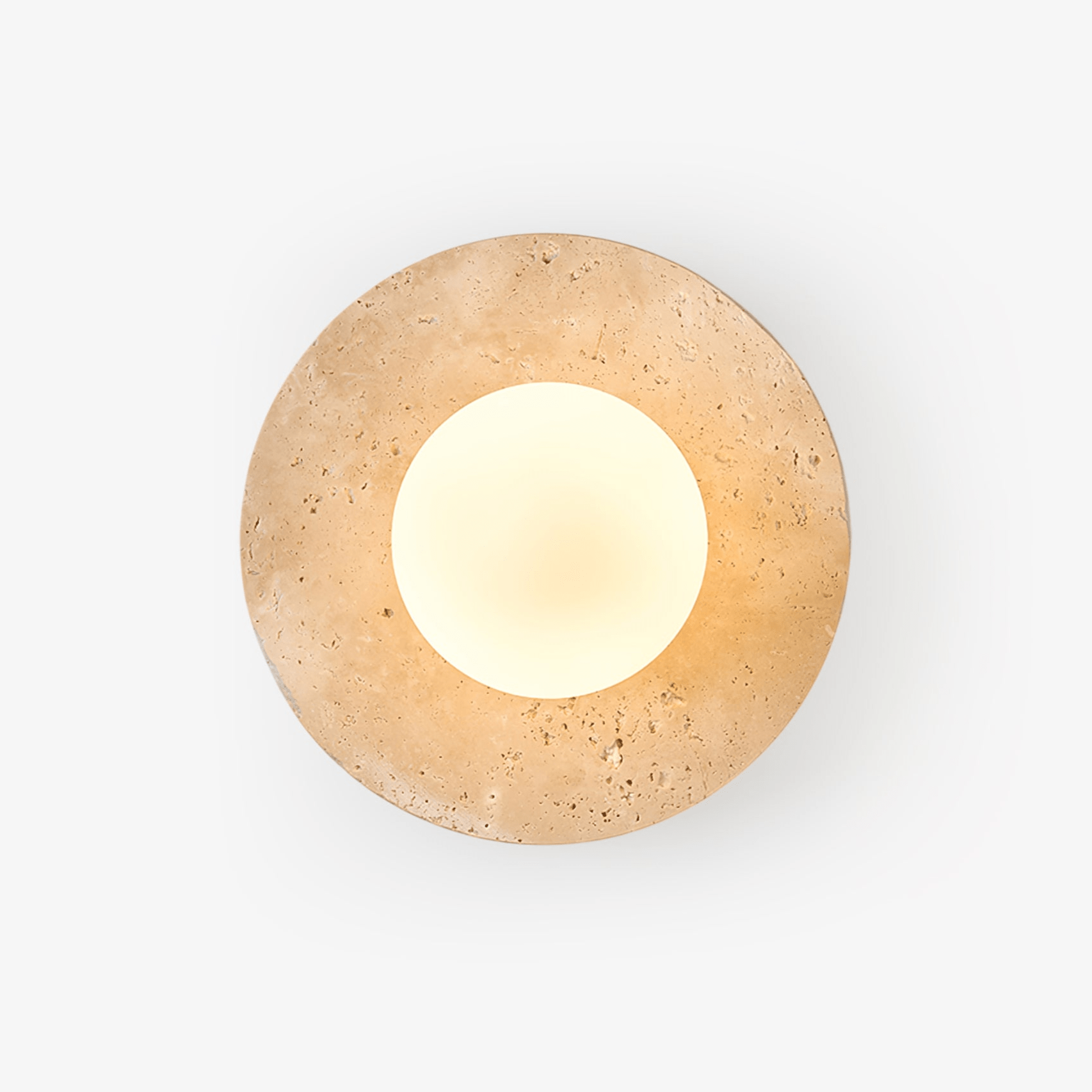 Lunaro Elegant Travertine Wall Light