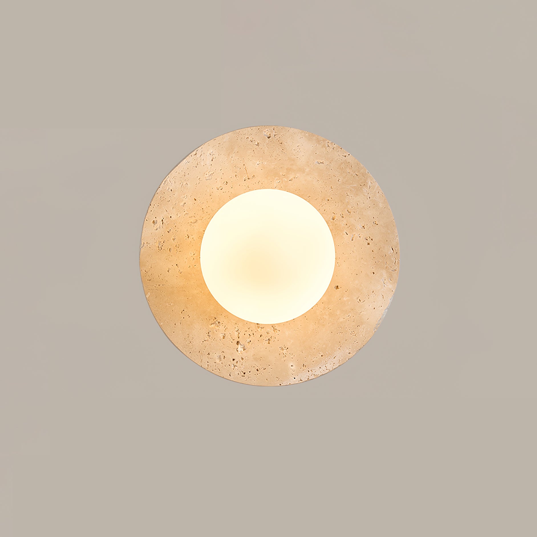 Lunaro Elegant Travertine Wall Light