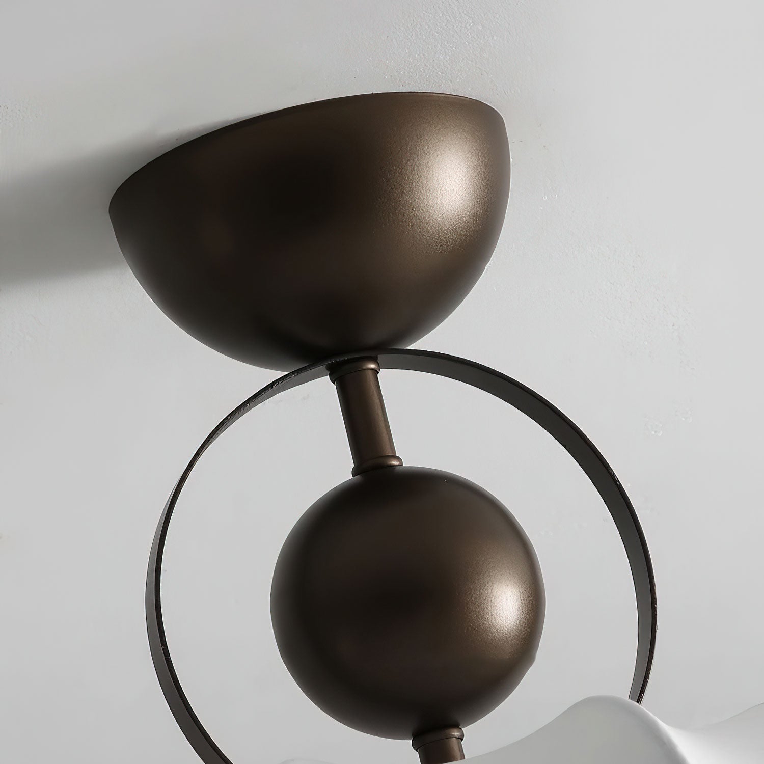 Yunshui Petal Fabric Bronze Pendant Light - Letslighting