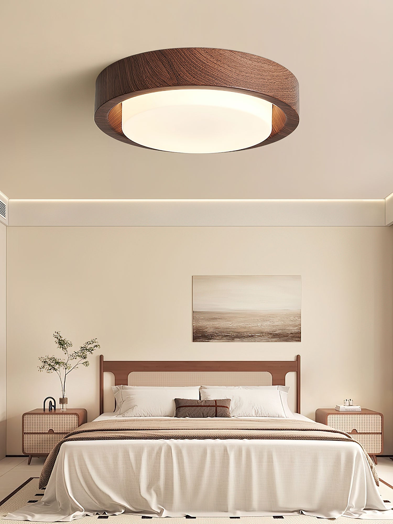 Daniel Minimalist Wood Ceiling Light - Letslighting
