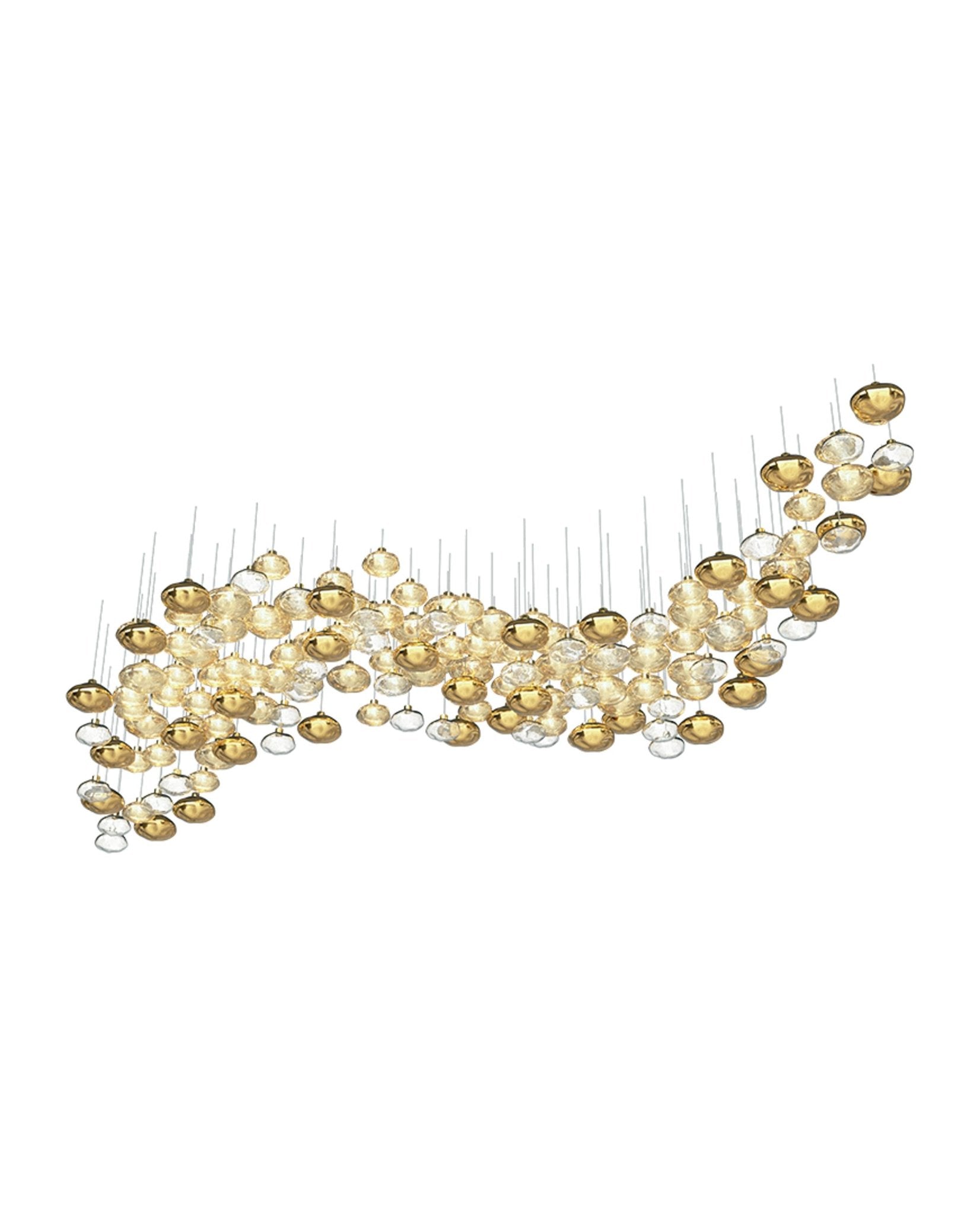 Elmarel Flowing Crystal Chandelier Stair Case - Letslighting
