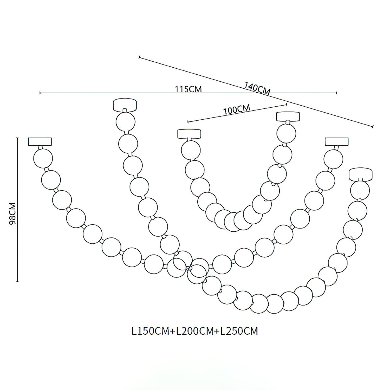 Strand Necklace Chandelier - Letslighting