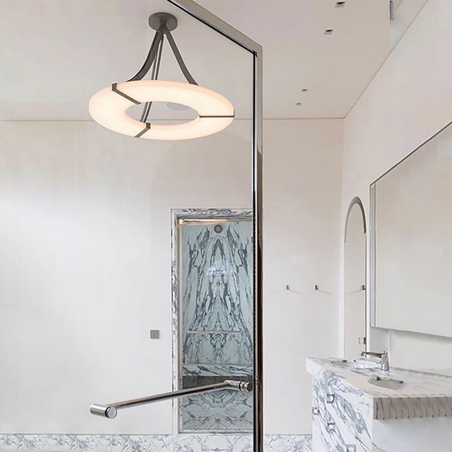 Elirionis Modern Minimalist Alabaster Chandelier - Letslighting