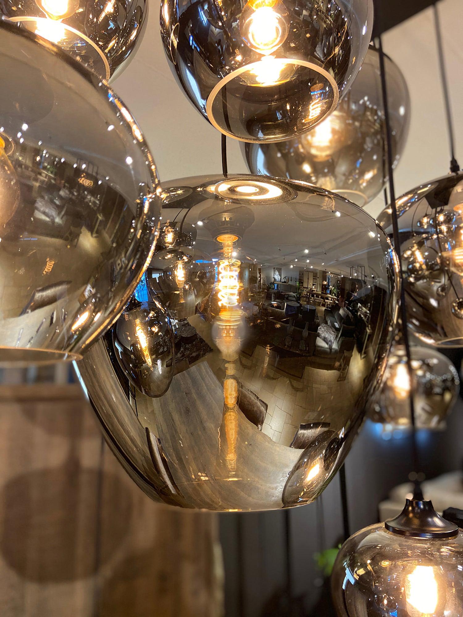 Mirelia Glass Industrial Pendant Light - Letslighting