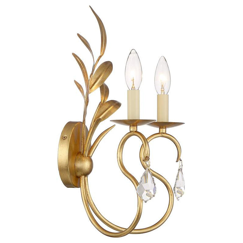 Zerinos Individual Creativity Brass Crystal Sconces Wall Lamp - Letslighting