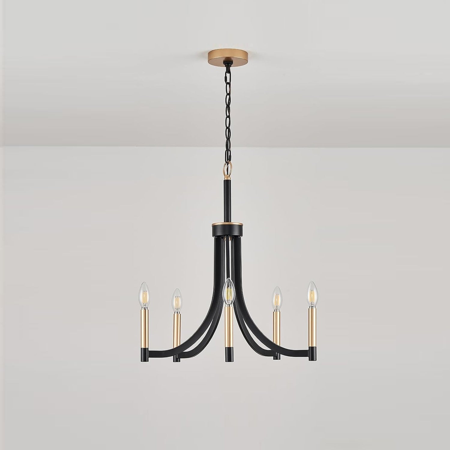 Ceshaora Vintage Industrial Brass Chandelier - Letslighting