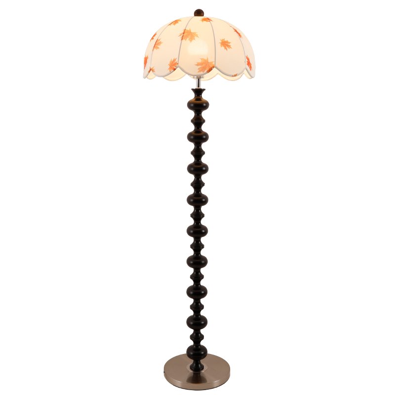 Autumn Wood Fabric Elegant Floor Lamp - Letslighting