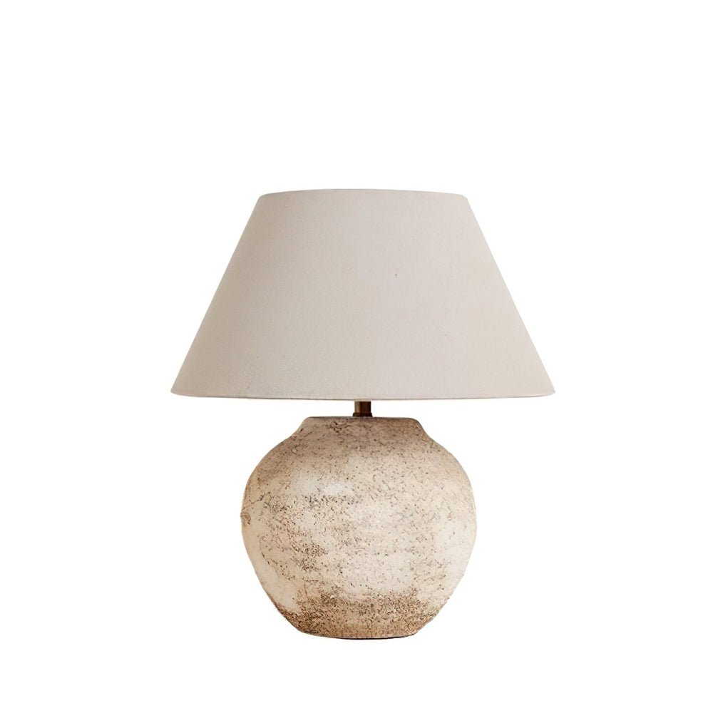 Solara Table Lamp Desert Sand Ceramic Base - Letslighting