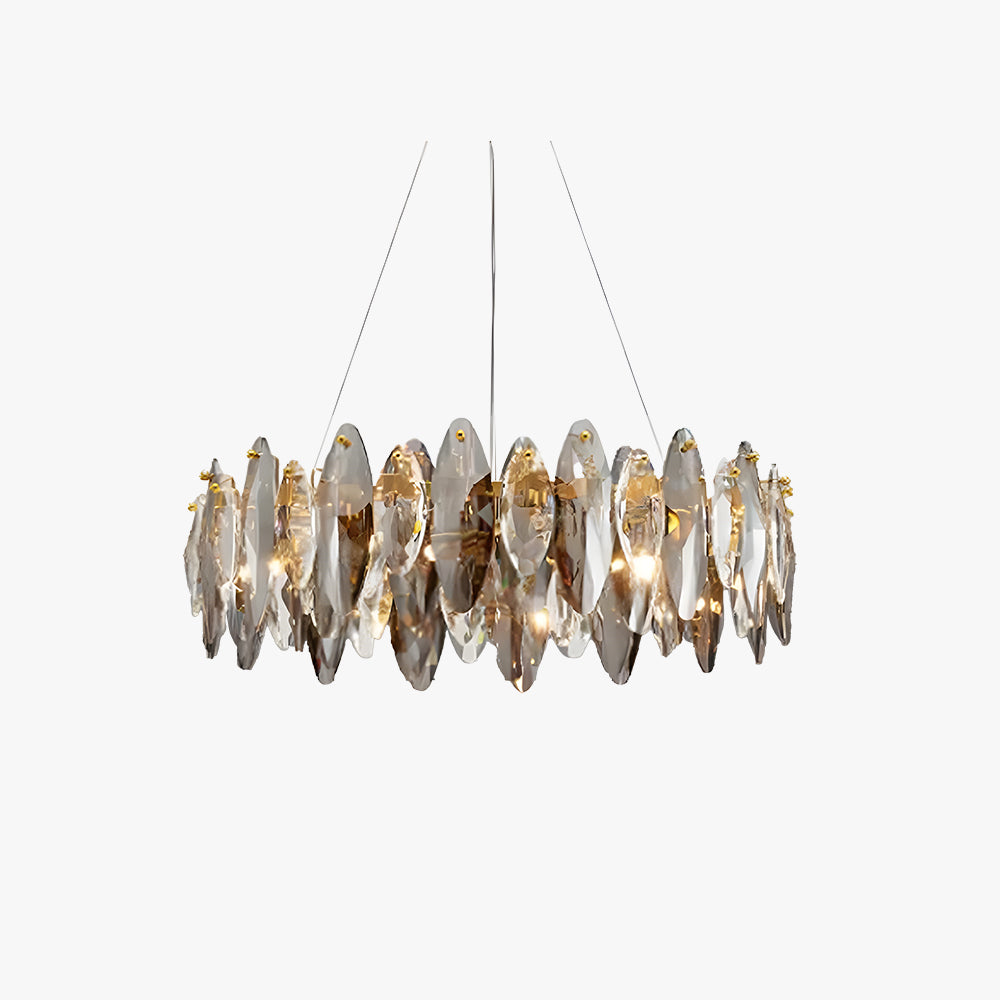 Marilyn Crystal Chandelier LED Elliptical Glass Metal Living Room
