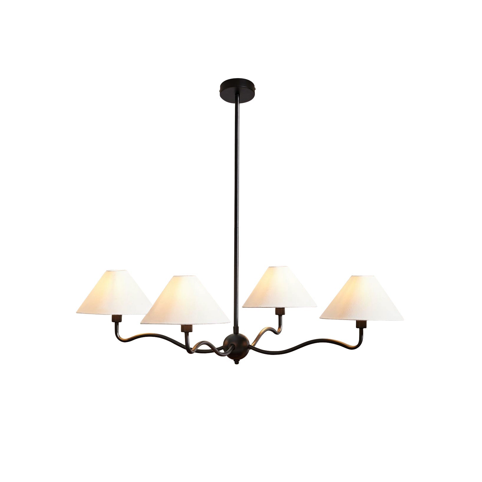 Ovene Vintage Industrial Fabric Chandelier - Letslighting