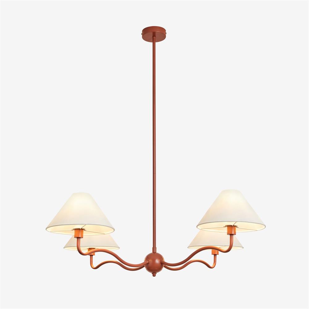 Ovene Vintage Industrial Fabric Chandelier - Letslighting