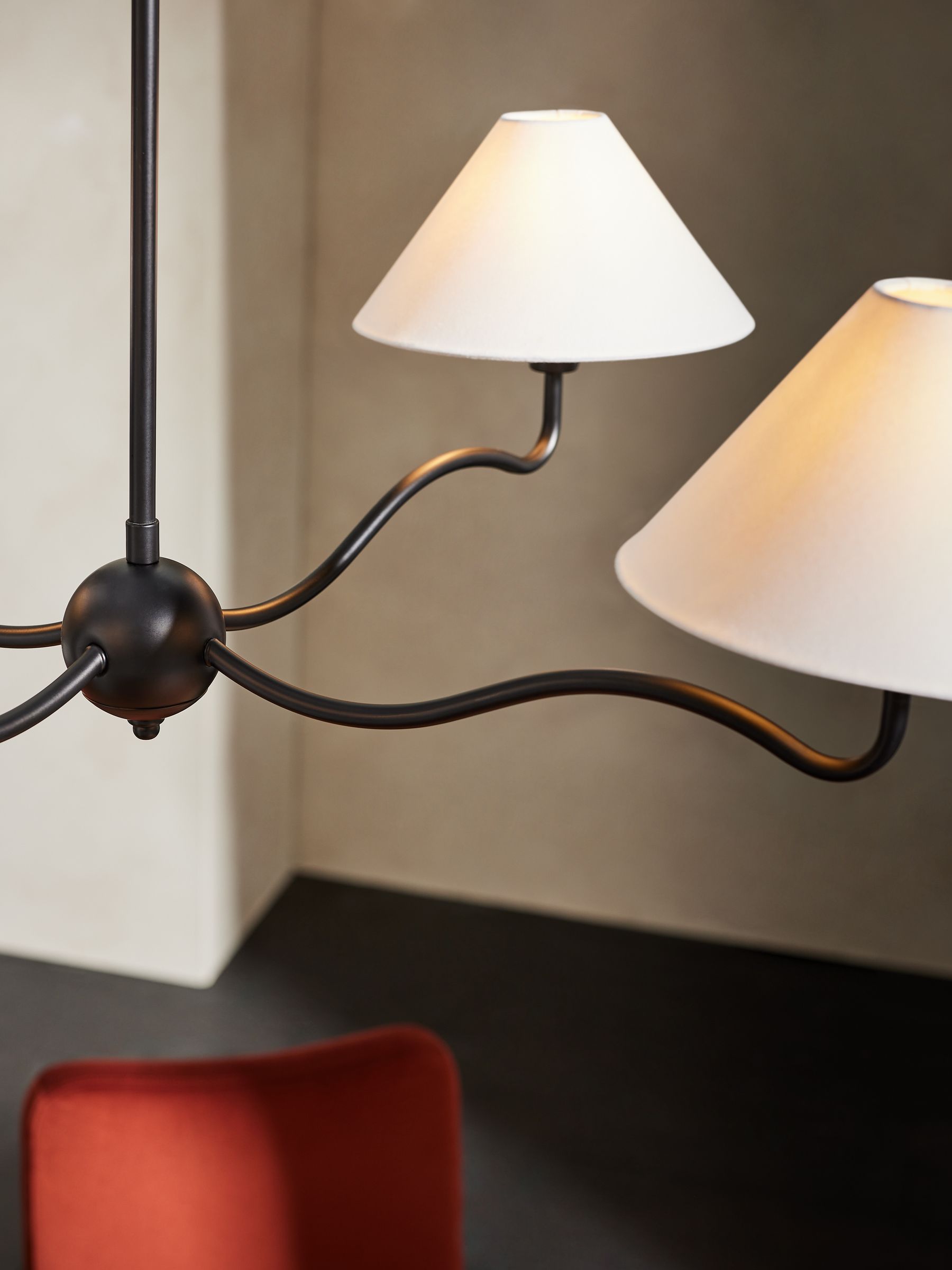 Ovene Vintage Industrial Fabric Chandelier - Letslighting