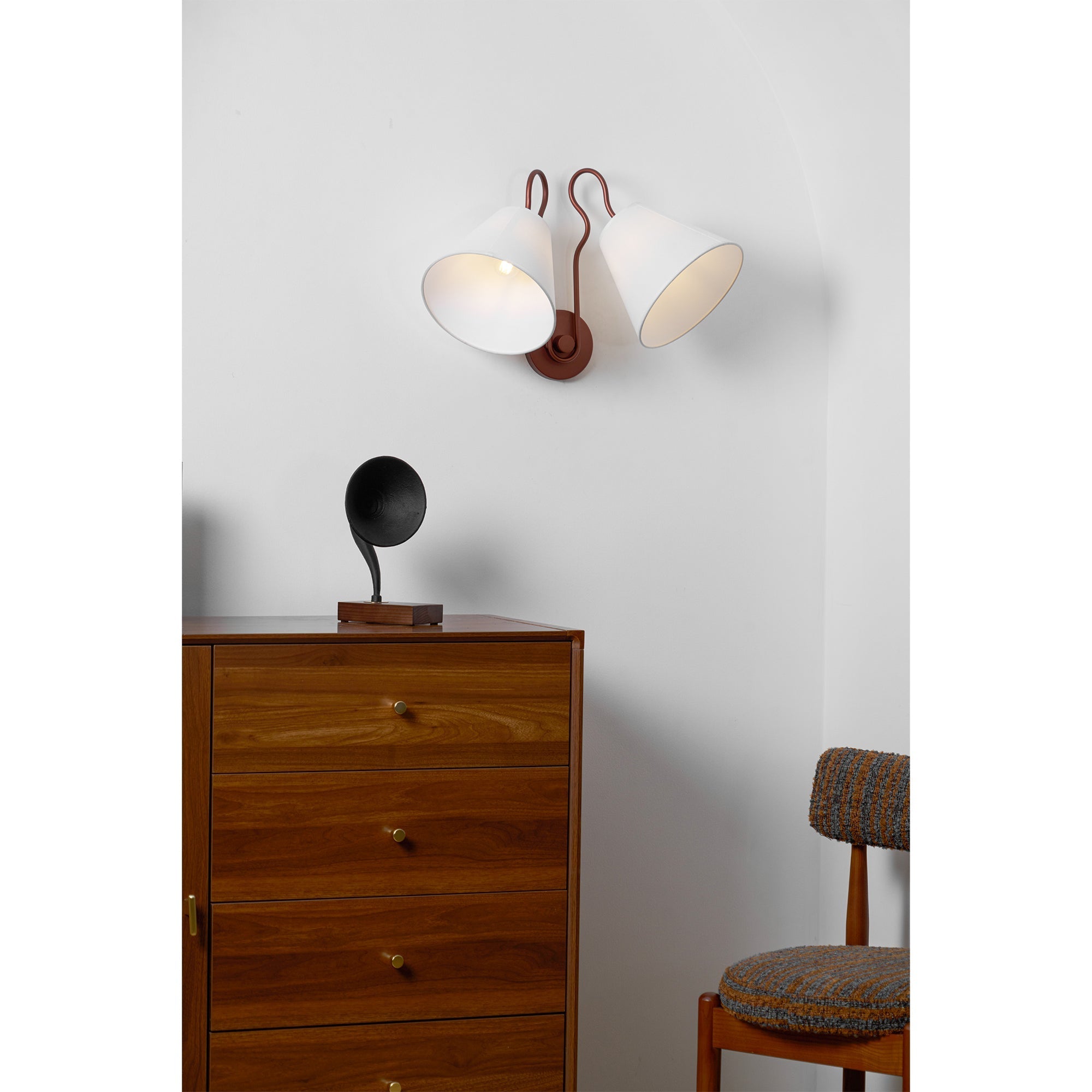 Elthayra Vintage Industrial Fabric Wall Lamp - Letslighting