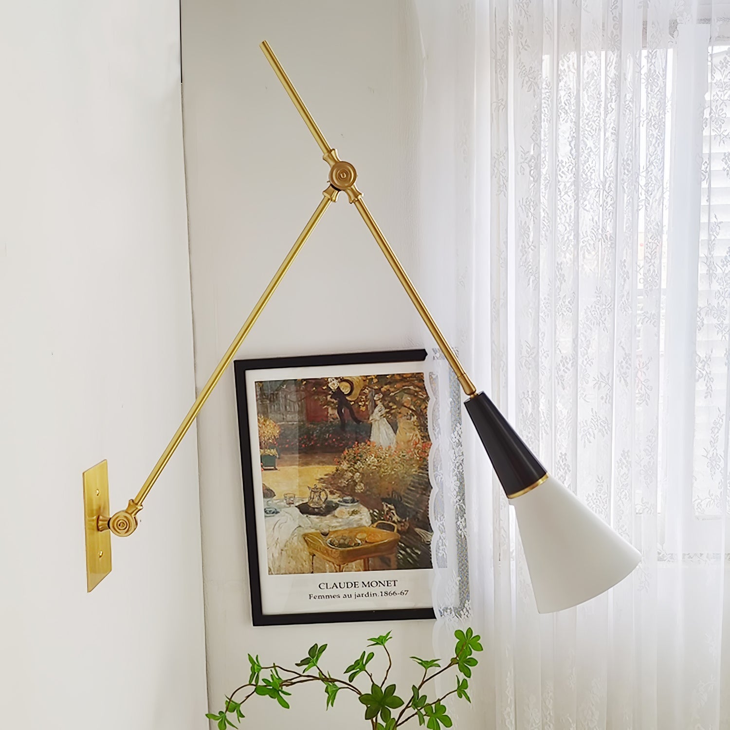 Ersila Modern Minimalist Brass Wall Lamp - Letslighting