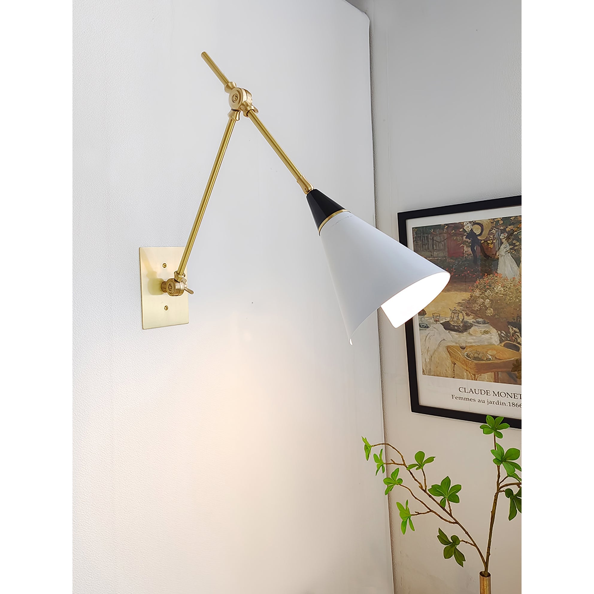 Ersila Modern Minimalist Brass Wall Lamp - Letslighting