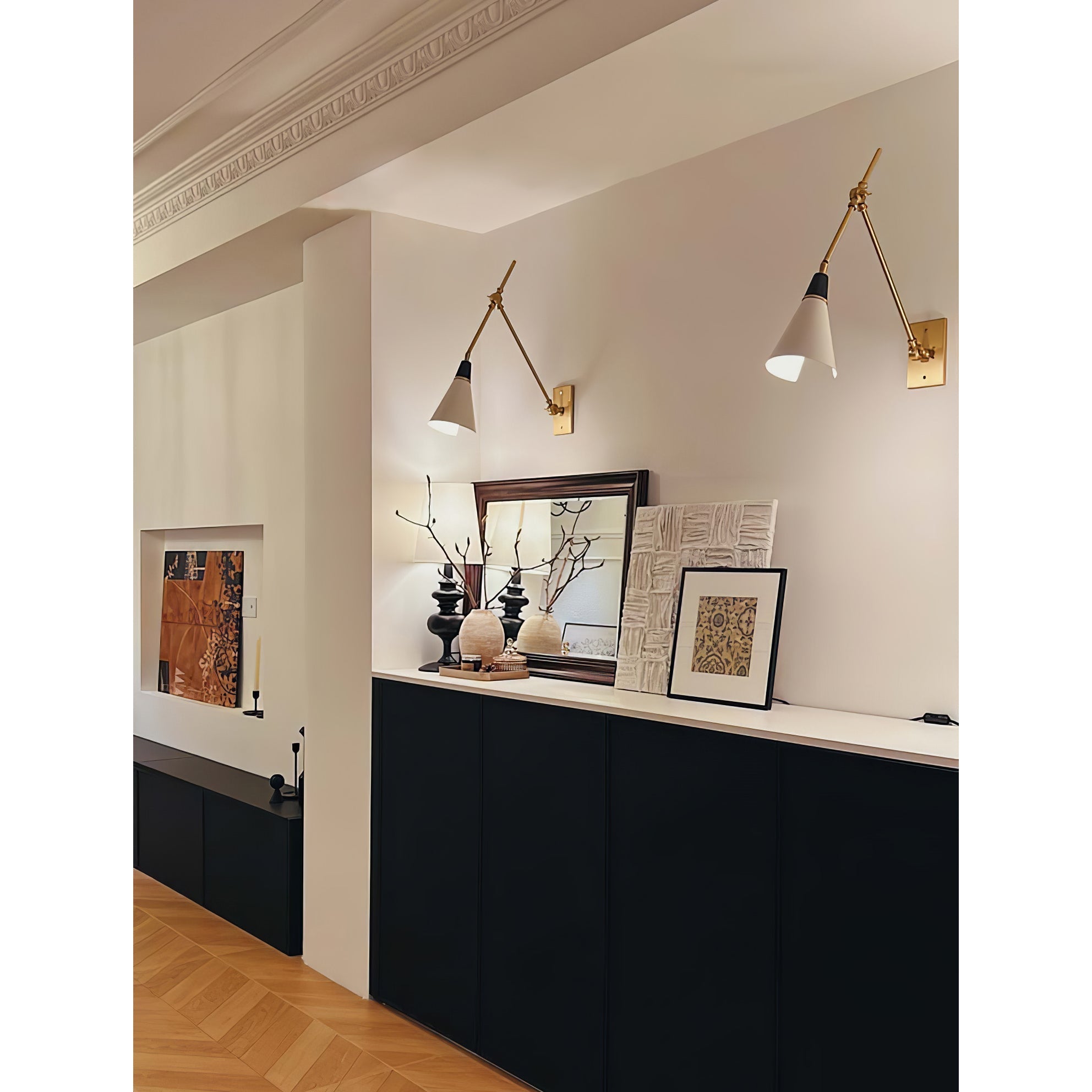 Ersila Modern Minimalist Brass Wall Lamp - Letslighting