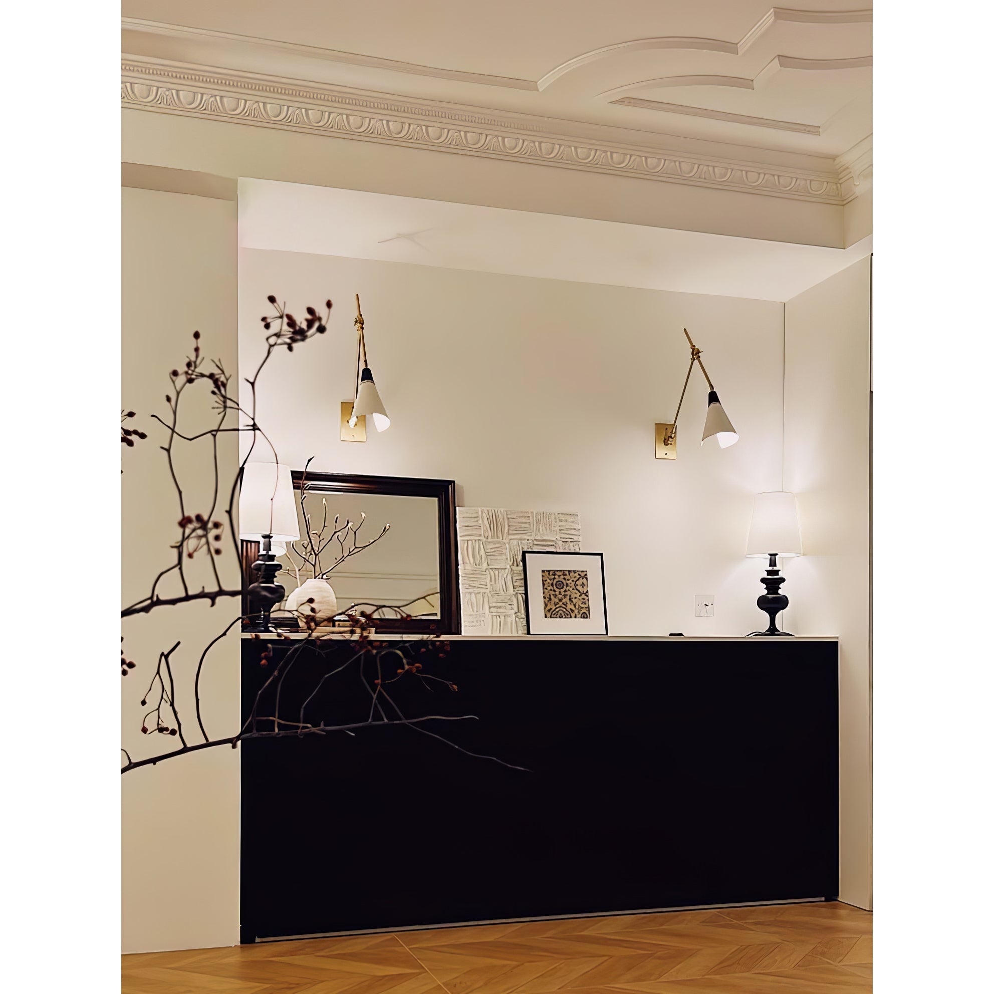 Ersila Modern Minimalist Brass Wall Lamp - Letslighting