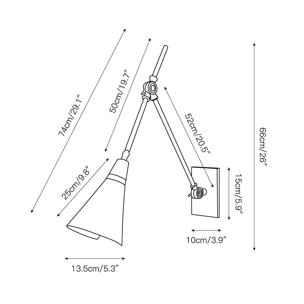 Ersila Modern Minimalist Brass Wall Lamp - Letslighting