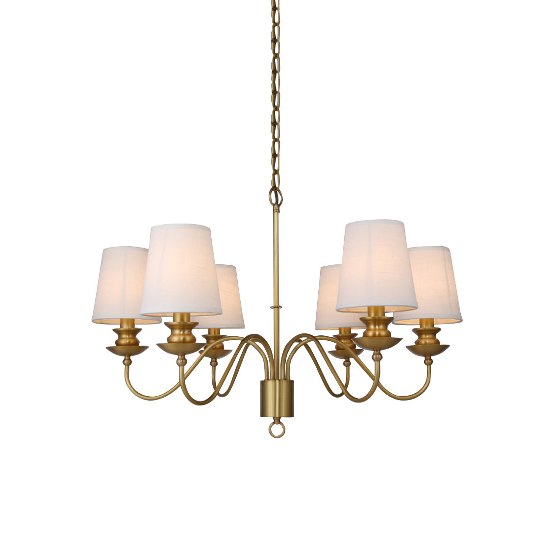 Imiryra Postmodern Luxury Brass Fabric Chandelier - Letslighting