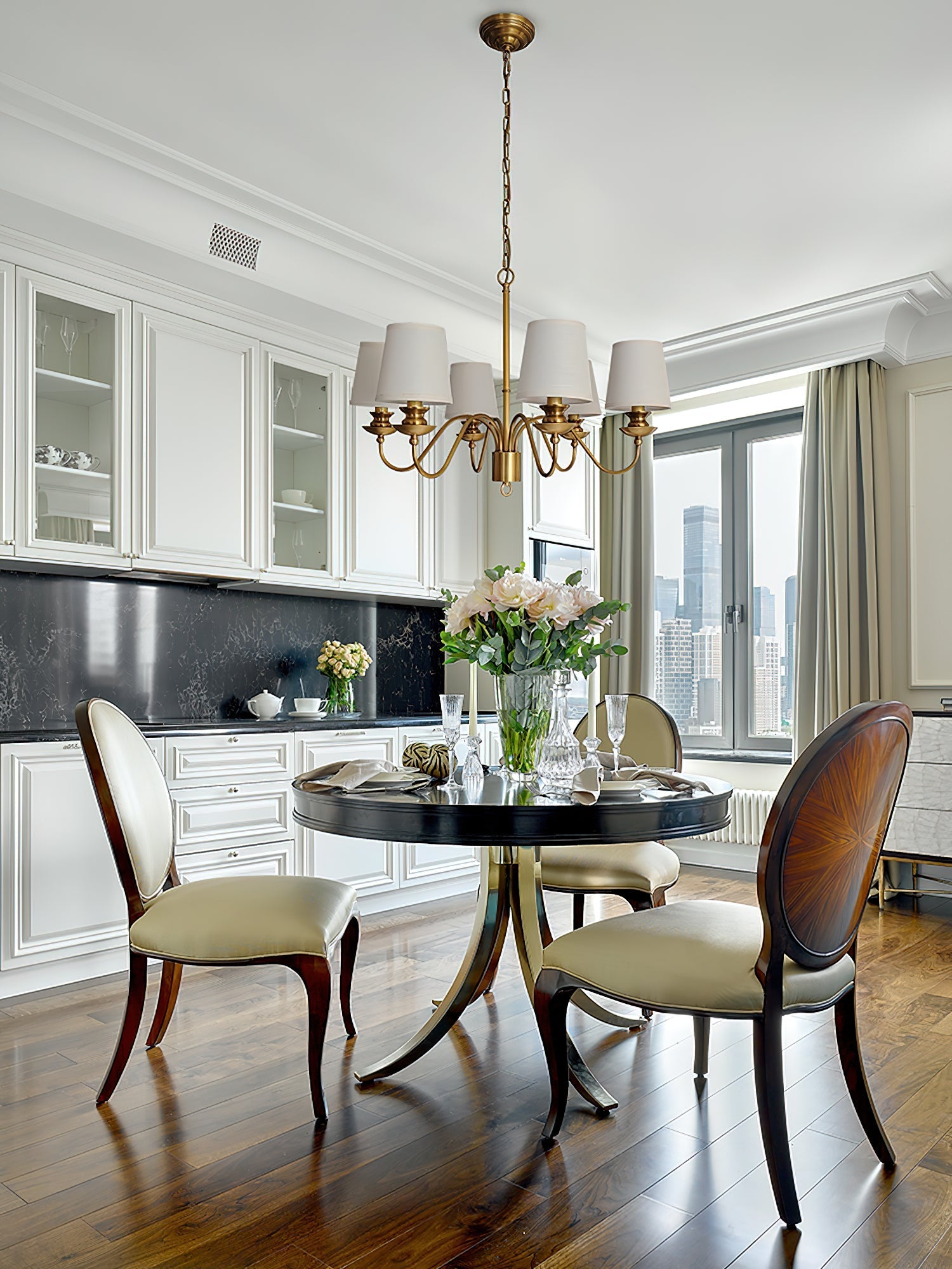 Imiryra Postmodern Luxury Brass Fabric Chandelier - Letslighting