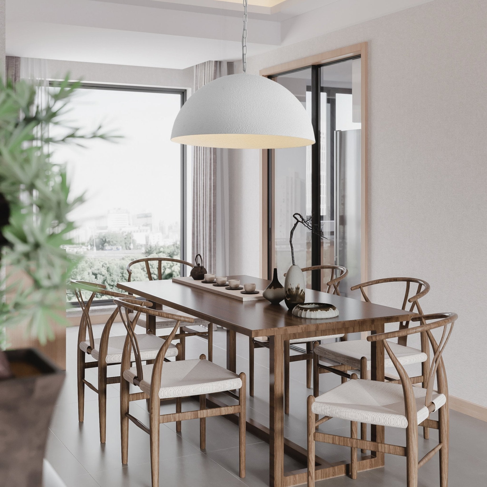 Evsola Modern Minimalist Dome Pendant Lamp - Letslighting