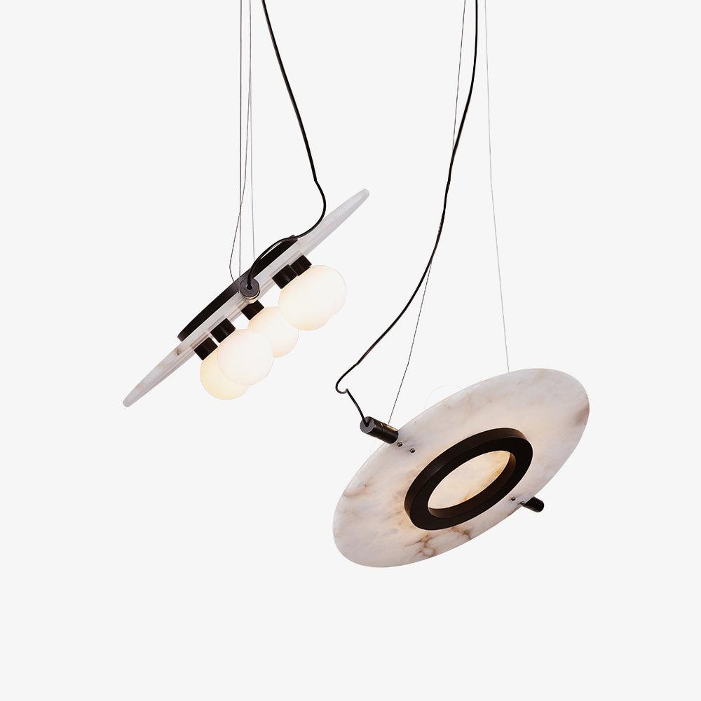Imirila Disc Shaped Glass Pendant Light - Letslighting