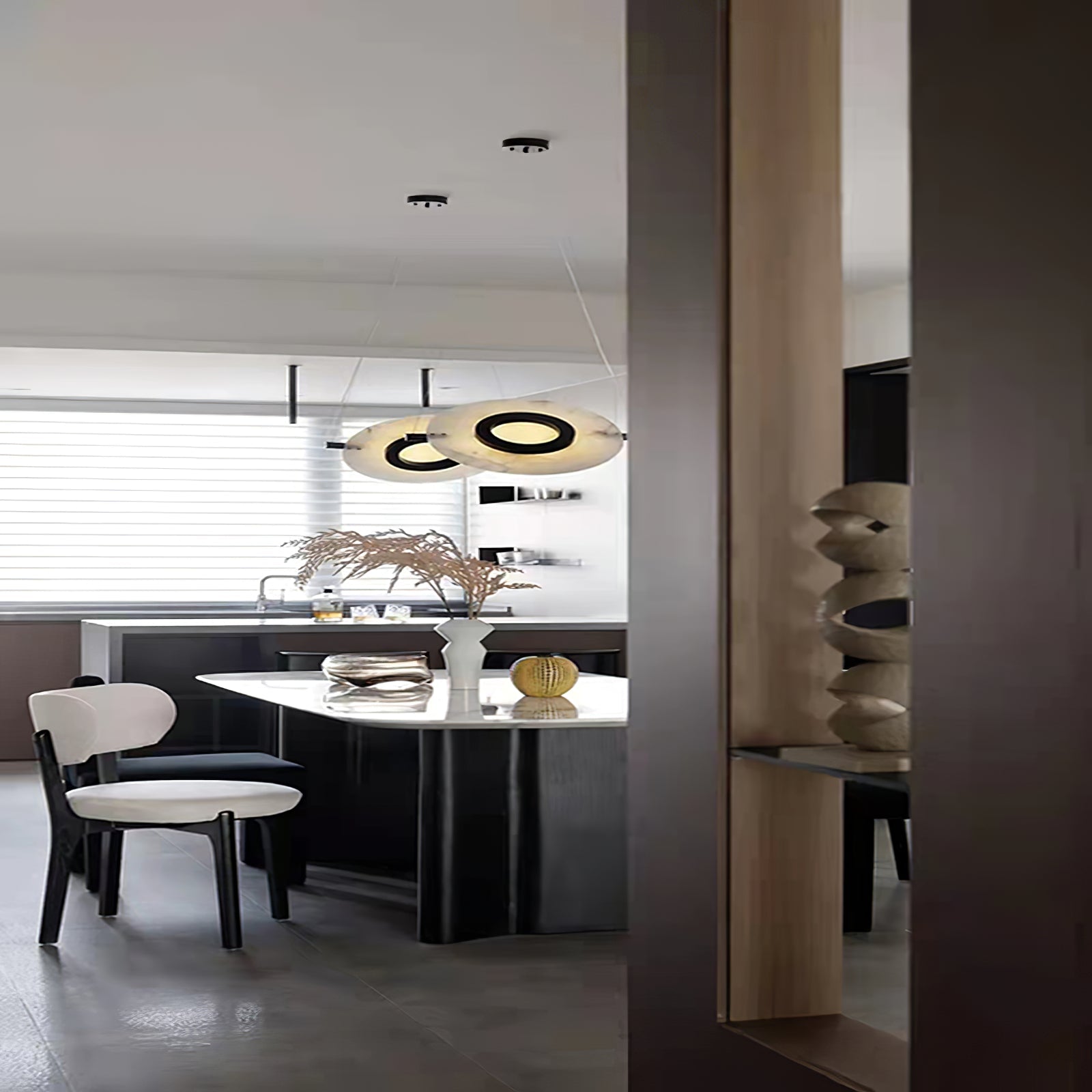 Vasila Postmodern Luxury Alabaster Pendant Lamp - Letslighting