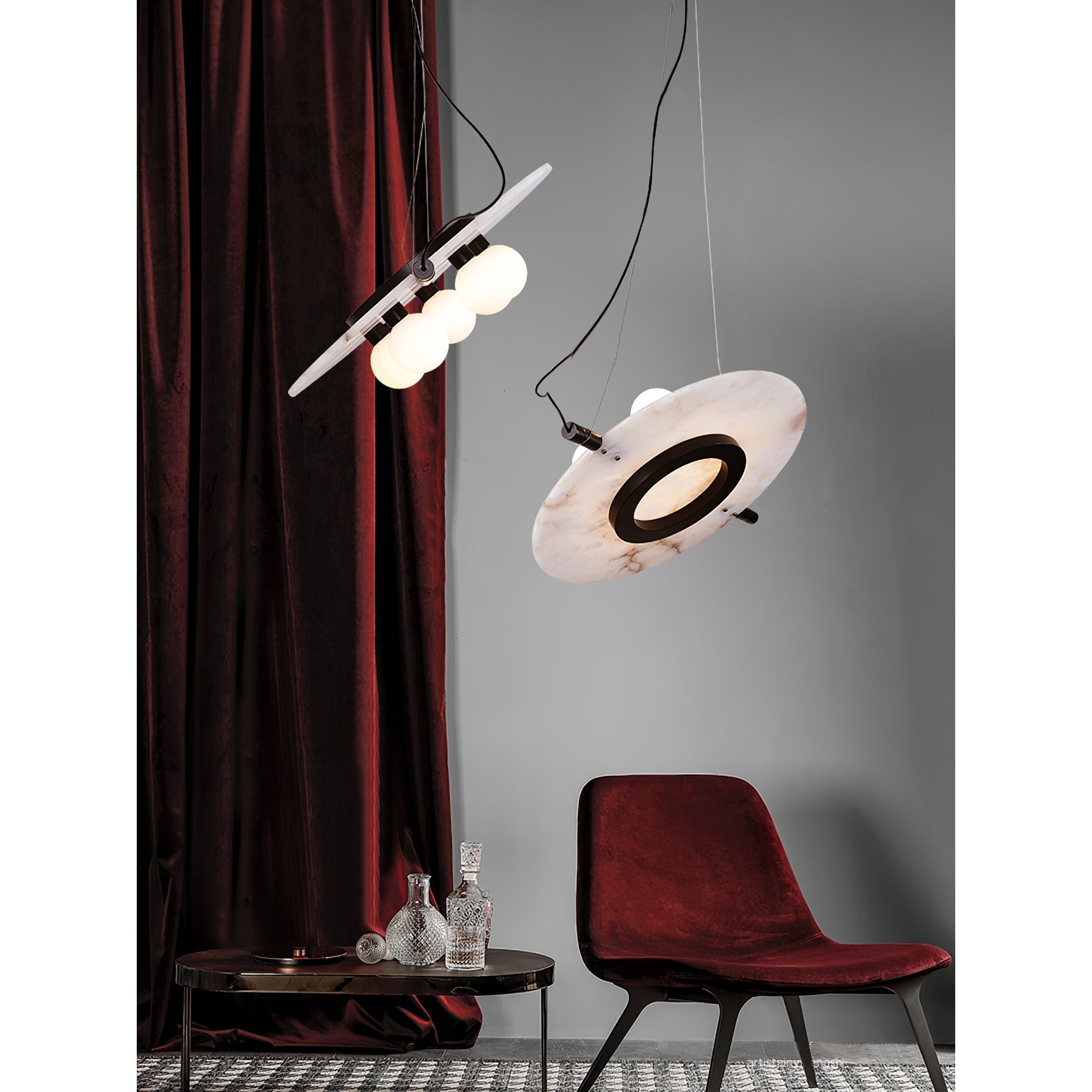 Vasila Postmodern Luxury Alabaster Pendant Lamp - Letslighting