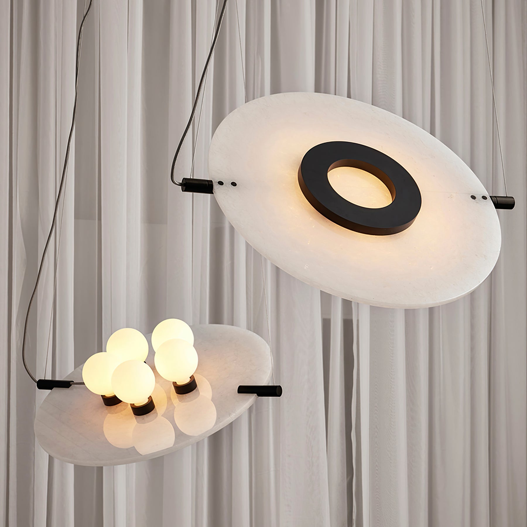 Vasila Postmodern Luxury Alabaster Pendant Lamp - Letslighting
