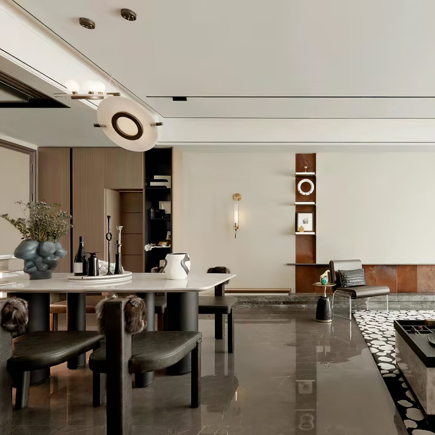 Vasila Postmodern Luxury Alabaster Pendant Lamp - Letslighting