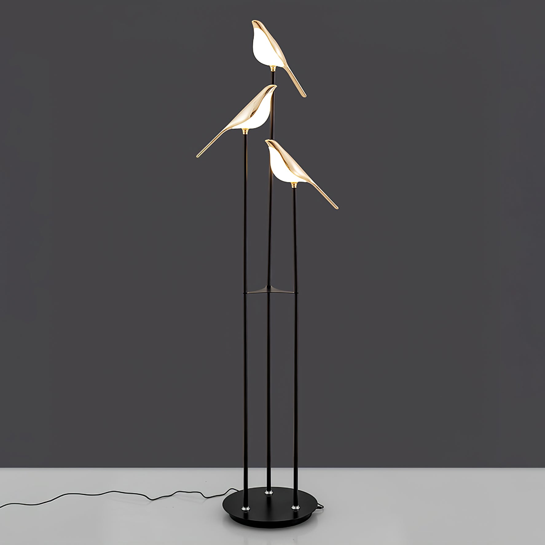Umiren Art Deco Brass Floor Lamp - Letslighting
