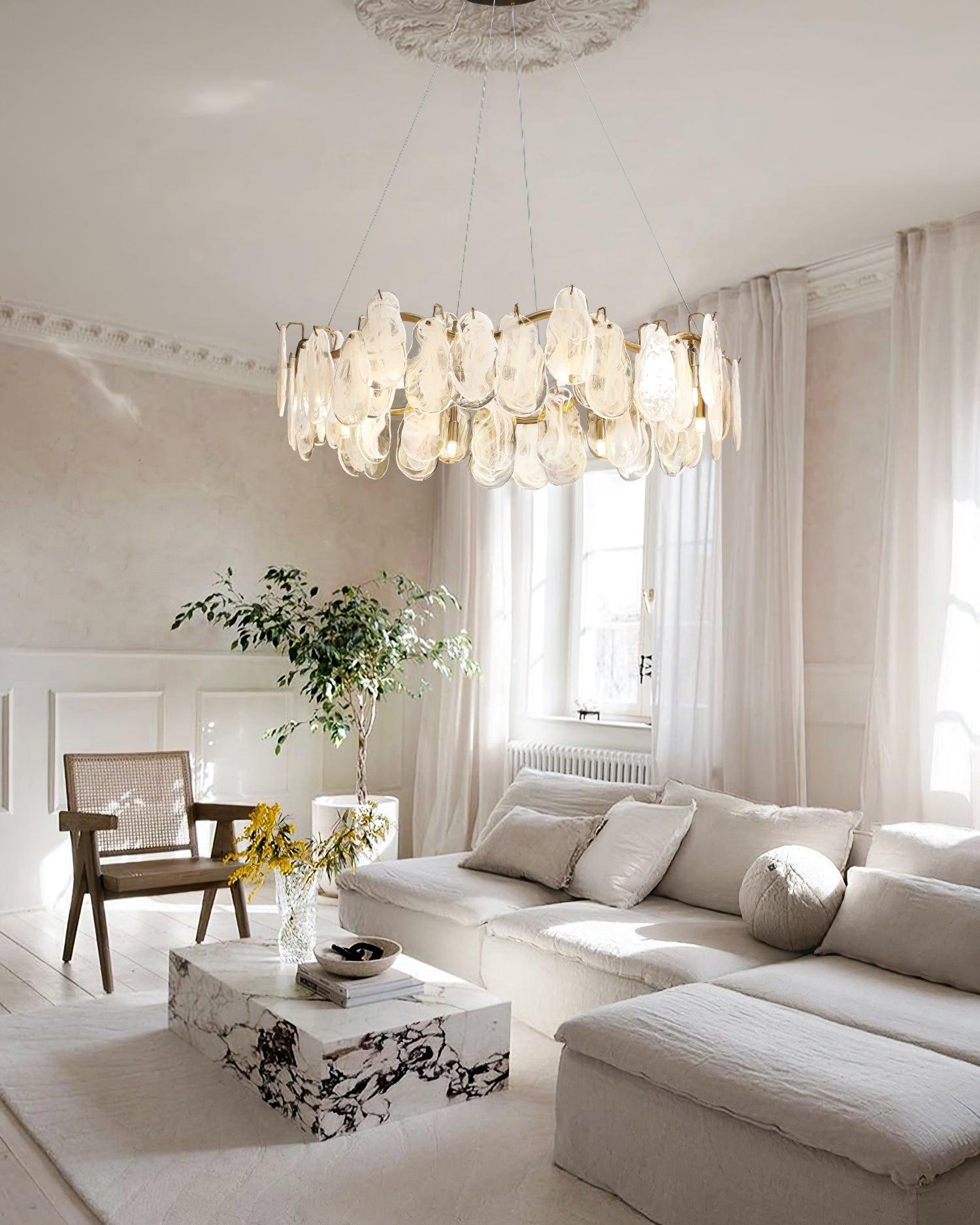 Lustra Chandelier Cloud Glass Panels - Letslighting