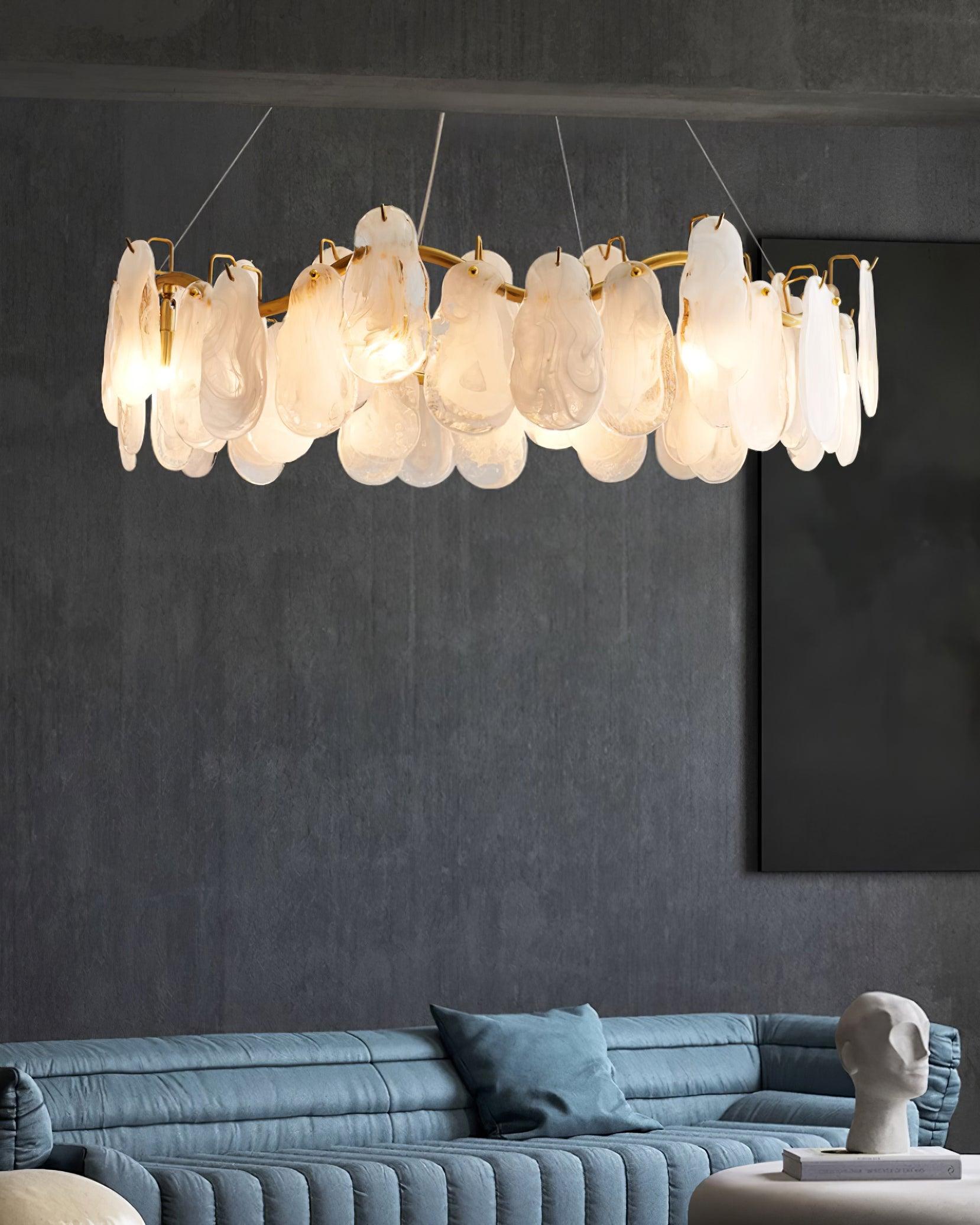 Lustra Chandelier Cloud Glass Panels - Letslighting