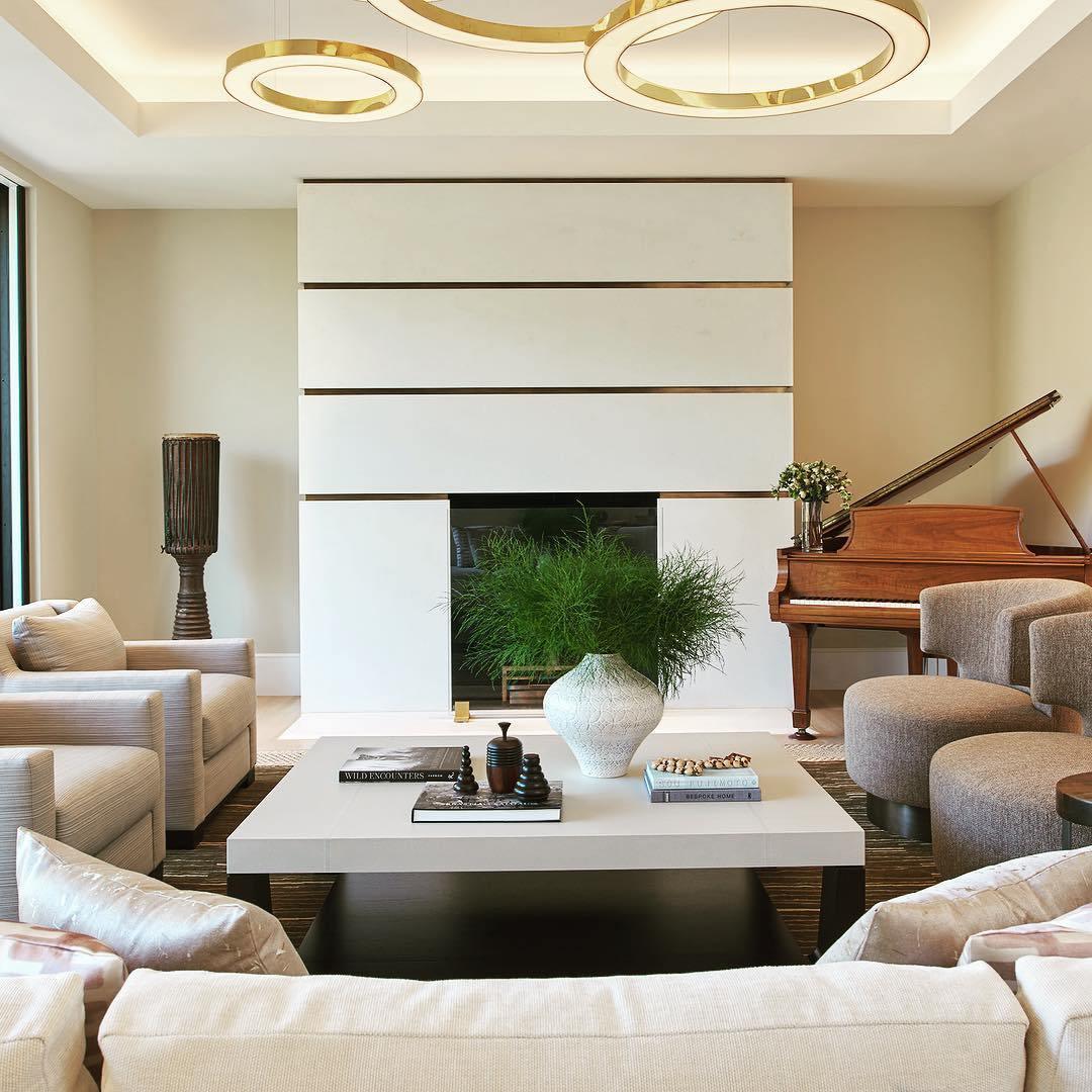 Lustra Pendant Light LED Ring Gold Modern 3-Ring - Letslighting