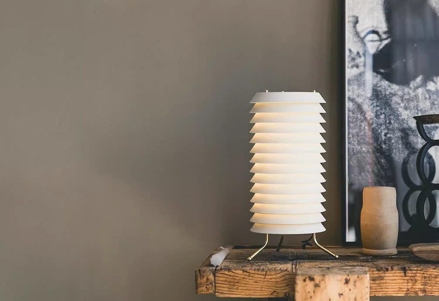 Kora Lattice Scandinavian Table Lamp - Letslighting