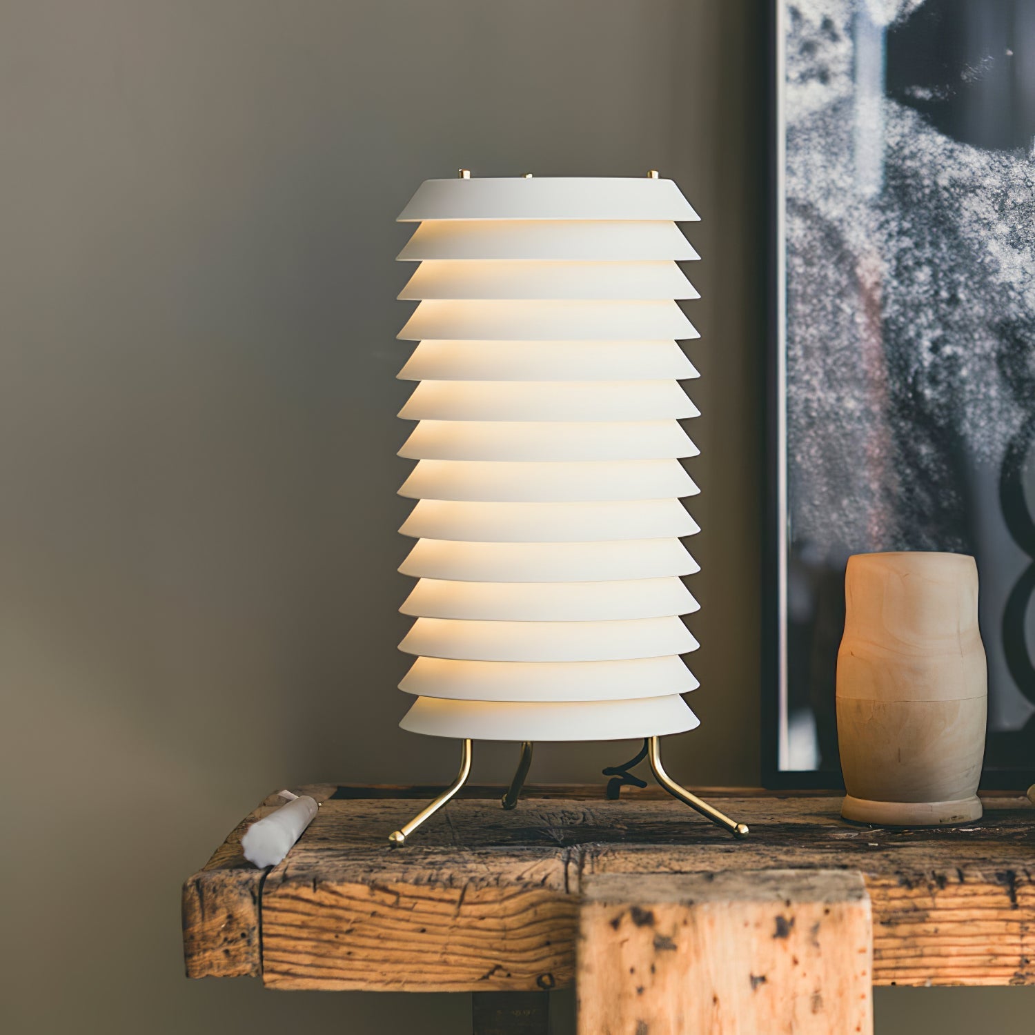 Kora Lattice Scandinavian Table Lamp - Letslighting