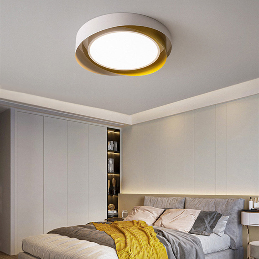 Arisha Modern Geometric Acrylic Flush Mount Ceiling Light - Letslighting