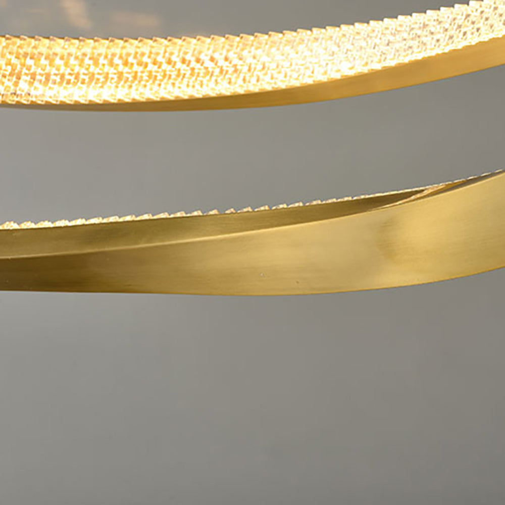 Arisha Minimalist Ring Spiral Shape Metal Pendant Light