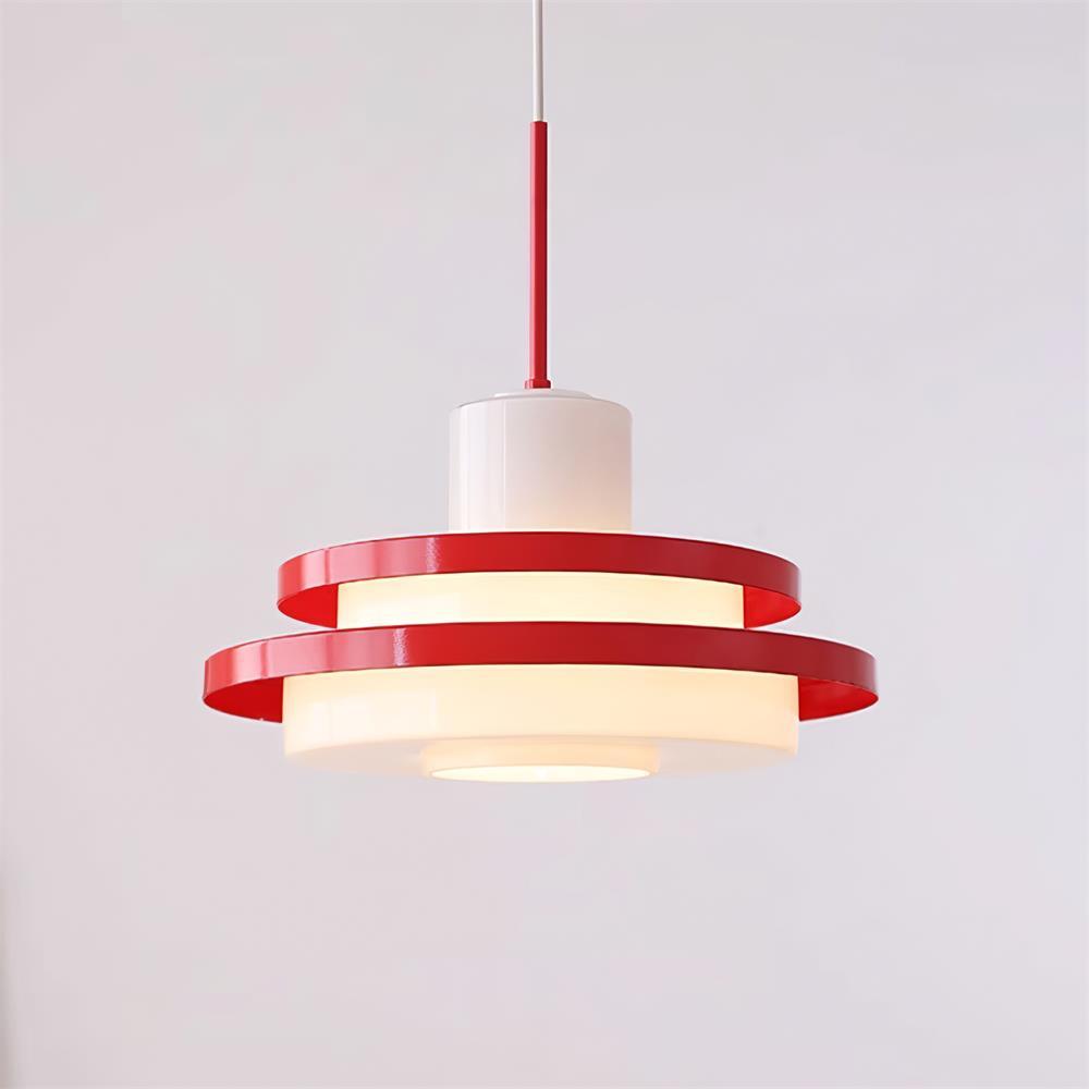 Eviso Red and White Pendant Light - Letslighting